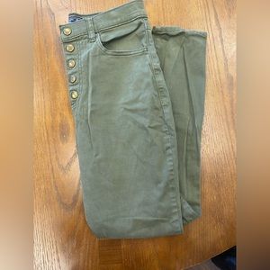A&F Women’s Green Skinny Jeans size 28